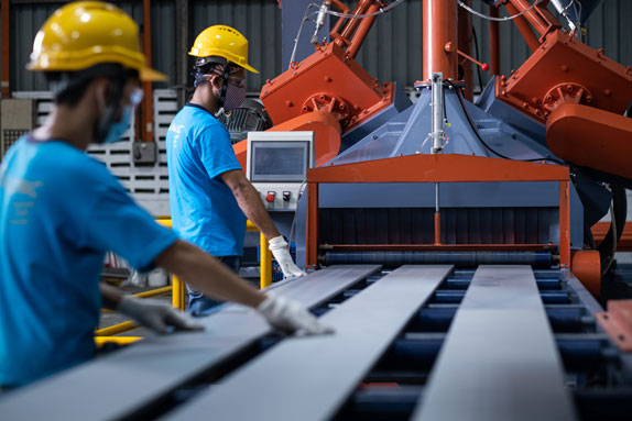 sandblasting aluminium